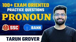 100+ Exam Oriented Practice Questions on Pronouns | CET, SSC & Bank Exam | Tarun Grover