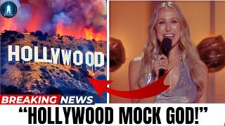 Hollywood Mocks God at Golden Globes and California Fires Raise Questions of Faith and Judgment