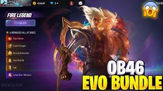 OB46 UPDATE NEW EVO BUNDLE | GOLDEN SHADE BUNDLE RETURN | FREE FIRE NEW EVENT | FF NEW EVENT