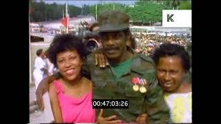 1990s Cuba, Army Soldiers Returning to Havana