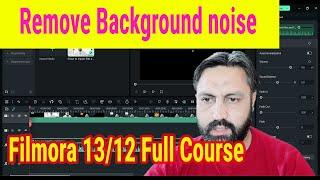remove background noise in filmora 12 | how to remove background noise in wondershare filmora 13
