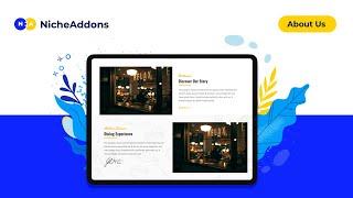 How to Create About Us Widget - Restaurant & Cafe Addon for Elementor