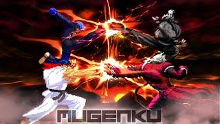 Shin Ryu & K Bloo vs Shin Oni Akuma & Rugal-G. Capcom vs SNK MUGEN Battle 2 vs 2