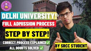 Delhi University admission process 2024| STEP by STEP process explained|DU admission 2024|CUET 2024