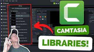 How to Use CUSTOM LIBRARIES in Camtasia! (Save your Intros, Outros, Graphics, etc!)