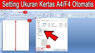 Cara Mengatur Ukuran Kertas A4 atau F4 Default