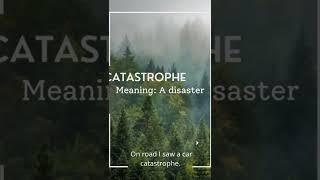 catastrophe:disaster  #dictionary #vocabulary #wordoftheday #words