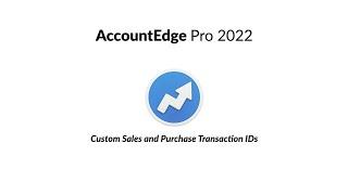 Customize sales and purchases transaction IDs