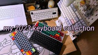 my 2023 keyboard collection🪻⌨️ | aesthetic showcase