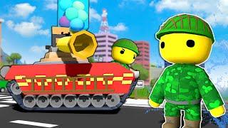 We Had a Secret TANK Battle in the City! - Wobbly Life Update Gameplay