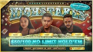 SUPER HIGH STAKES $100/200 w/ Andy, Henry, Saya, Will & Brown Balla - Commentary by Charlie Wilmoth