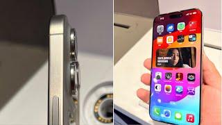 iPhone 15 Pro Max Natural Titanium Hands-on  THE BEST COLOR!