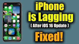 iPhone is Lagging in iOS 16 | Slow After Update | Fixed | Apple info