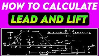 HOW TO CALCULATE LEAD AND LIFT OF EARTH WORK | CALCULATION OF LEAD AND LIFT OF EARTH WORK