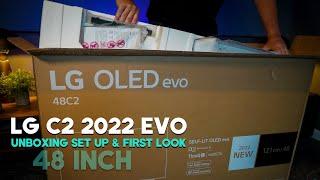 LG C2 OLED EVO TV | Unboxing Set Up and First Look 2022