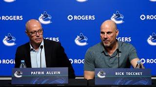 G.M. Allvin and Head Coach Tocchet - Year End Media Availability 2023-2024
