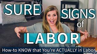 SURE Signs of Labor! How-To Know that You're ACTUALLY in Labor! | Sarah Lavonne