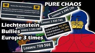 Pure Chaos! Liechtenstein bullies Europe 3 different times | Roblox Rise of Nations