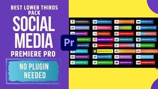 Social Media Lower Thirds Premiere Pro by Media Stock | How to Install & Use it