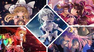 Touhou Luna Nights - All Bosses + All Endings