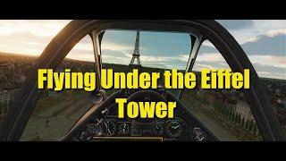 P-51 Mustang Flies Under the Eiffel Tower