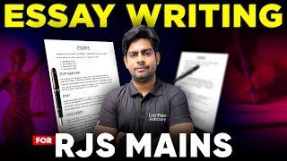 RJS 2024 : Best Tips on Essay Writing for RJS Mains | English with Surya Sir