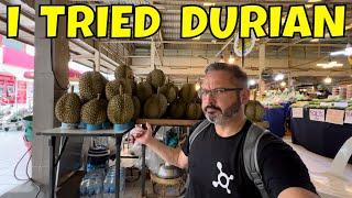 FIRST TIME Trying DURIAN in THAILAND  Or Tor Kor Premium Food Market