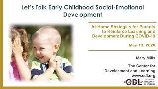 Let's Talk Early Childhood Social-Emotional Development