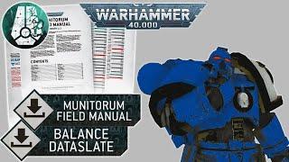 BALANCE DATASLATE & MUNITORUM FIELD MANUAL - Warhammer 40.000 Rules March 2025 Update Review