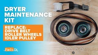 Dryer Maintenance Made Easy: Replace Belt, Idler Pulley & Roller Wheels - Whirlpool, Maytag, Kenmore