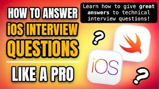 How to Answer iOS Interview Questions Like a Pro ‍‍ (free training course)