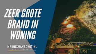 Zeer grote brand in woning in Amersfoort | Marnix Manschot Foto en videografie