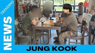 Trending BTS today: BTS' Jungkook Enjoying a Meal With Military Team Members