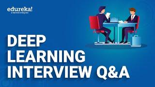 Deep Learning Interview Questions and Answers | AI & Deep Learning Interview Q & A| Edureka Rewind