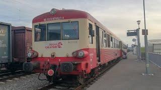 Tren regio călători filmat din 2 cadre