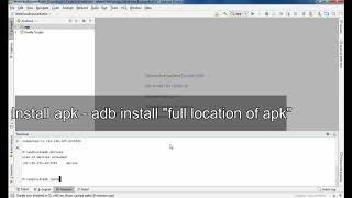 How to install apk over wifi in Android Studio -  II