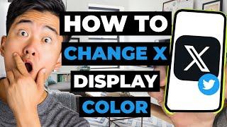 How To Change X (Twitter) Display Color On Mobile