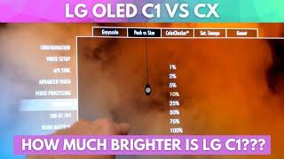 LG OLED C1 vs CX Peak Brightness Test HDR Game Mode and Filmmaker Mode
