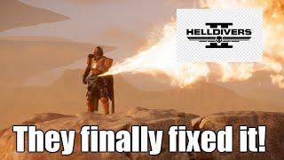 NEW HELLDIVERS 2 UPDATE! INSANE FLAMETHROWER BUFF?