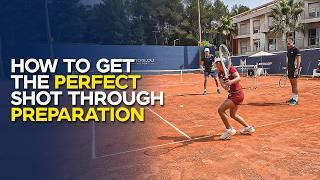 How to prepare before hitting the ball in tennis