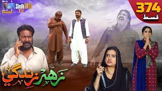 Zahar Zindagi - Ep 374 | Sindh TV Soap Serial | SindhTVHD Drama