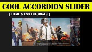Accordion Slider with Only HTML and CSS #Slide