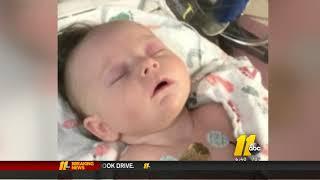 Infant hit by softball may have suffered brain damage