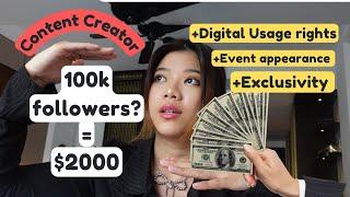 How much should you charge as Influencer? | influencer content creator rate tips