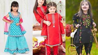 New home made Branded dress designs for 3 to 14 year baby girl||Baby girl dress designs for eid 2025