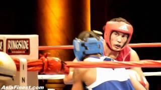 China Qiong Maimaitit vs USA Alex Martin at Empires Collide Olympic Boxing Event in NY