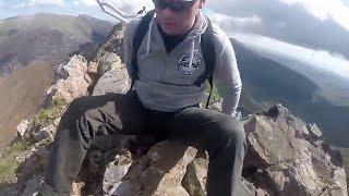 Stuck on Crib Goch Knife Edge Ridge, Snowdon