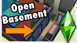 Build an Open Basement | Sims 4 Guide | Build Tips, Tricks, and Tutorials #Shorts