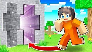 100% INVISIBLE DOOR into My Secret House in Minecraft