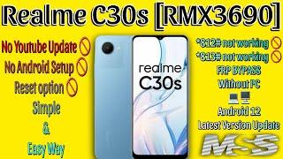 Realme C30s Frp Bypass Android 12 | Realme C30s Frp Bypass | Realme C30s Frp Bypass Youtube Update |